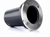 10 x grondspot rond gu10 – ip65 waterdicht – ø110 mm – metaal/pvc – buiten (sgd-02r) - afbeelding 2 van  4