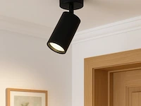 10 x gu10 opbouwarmatuur – draaibaar 350°/70° – ø55x110 mm – aluminium – ip20 – binnen - afbeelding 1 van  5