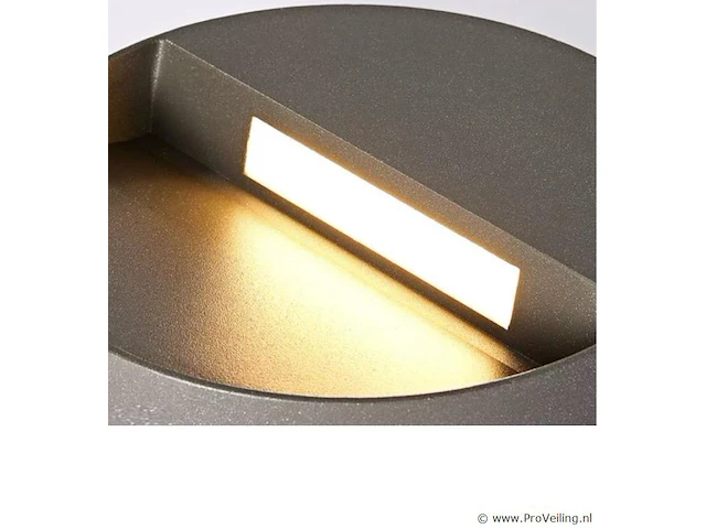 10 x inbouw ronde led trapverlichting – 6w – 540 lm – 3500k neutraal wit – zwart – ip54 waterdicht – (s-22r) - afbeelding 3 van  5