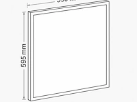 10 x led-paneel 45w – 595 × 595 mm– 3375 lumen – 6400k koud wit – super eco - afbeelding 4 van  5