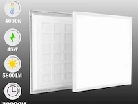 10 x led-paneel 45w – 595 × 595 mm– 3375 lumen – 6400k koud wit – super eco - afbeelding 5 van  5