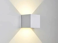 10 x led wandlamp - bidirectioneel - kubus (sw-2312-2) - 10w (wit) - afbeelding 1 van  4
