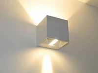 10 x led wandlamp - bidirectioneel - kubus (sw-2312-2) - 10w (wit) - afbeelding 2 van  4