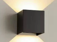 10 x led wandlamp - bidirectioneel - kubus (sw-2312-2) - 10w (zwart) - afbeelding 2 van  5