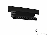 10 x libra lineaire richtbare led-spot voor magnetische rail 48v – 12w – zwart. - afbeelding 1 van  5