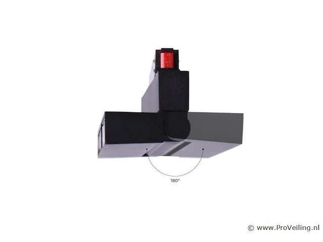 10 x libra lineaire richtbare led-spot voor magnetische rail 48v – 12w – zwart. - afbeelding 3 van  5