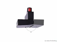 10 x libra lineaire richtbare led-spot voor magnetische rail 48v – 12w – zwart. - afbeelding 3 van  5