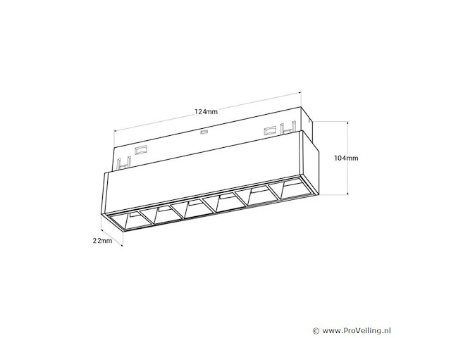 10 x libra lineaire richtbare led-spot voor magnetische rail 48v – 6w – zwart. - afbeelding 3 van  4