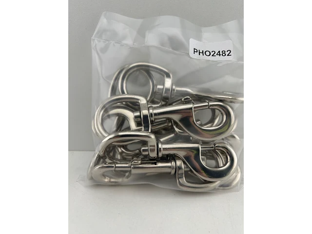 10 x musketonhaken 28mm - afbeelding 1 van  3