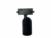 10 x spot op richtbare rail gu10 – zwart – eenfase – ø58x80x114 mm – ip20 - afbeelding 3 van  5