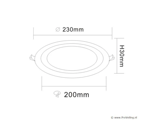 10 x tweekleurig led-paneel – blauw/wit – 24w (18w + 6w) – aan/uit – binnen – smd – 245 mm - afbeelding 3 van  5
