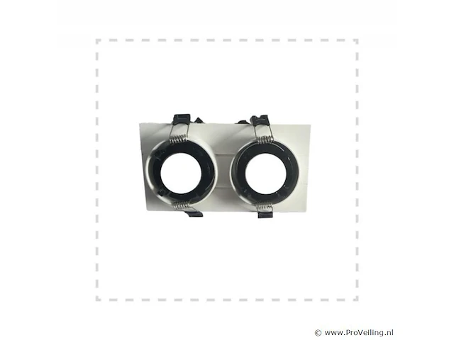 10 x verstelbare inbouwspot (ep-2) – gu10 – wit/zwart – verstelbare binnenring - afbeelding 3 van  4
