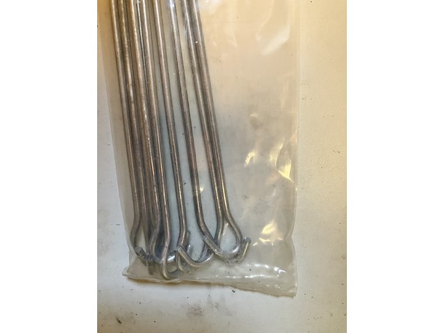 10 x zakje met elk 10 grondpennen open oog 24 cm staal campking - afbeelding 3 van  5