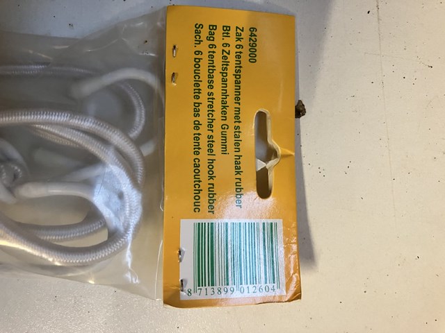 10 x zakje met tentspanners a 6 stuks campking umefa - afbeelding 4 van  7