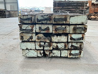 100 balken abachi hout 200x30x15 reclaimd wood - afbeelding 9 van  14