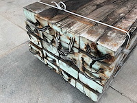 100 balken abachi hout 200x30x15 reclaimd wood - afbeelding 14 van  14