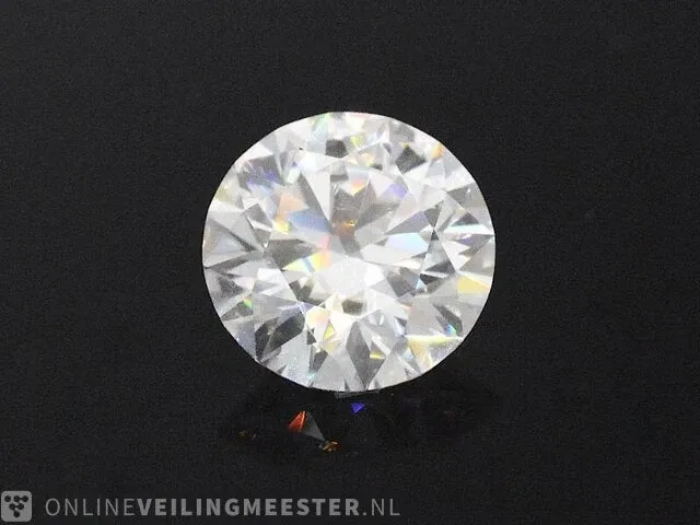 1.00 karaat briljant (gecertificeerd) - afbeelding 1 van  3