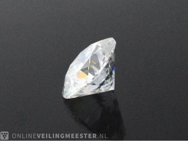 1.00 karaat briljant (gecertificeerd) - afbeelding 2 van  3