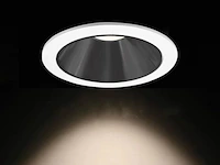 100 x inbouwlamp gu10 – rond – zwart/wit – ip20 - afbeelding 1 van  4