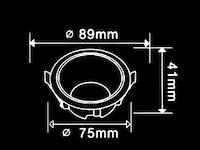 100 x inbouwlamp gu10 – rond – zwart/wit – ip20 - afbeelding 4 van  4