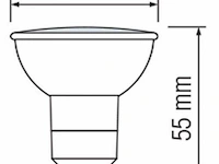100 x led-spot gu10 – 6w – variabele intensiteit – 3000k warm wit – ip20 - afbeelding 5 van  6