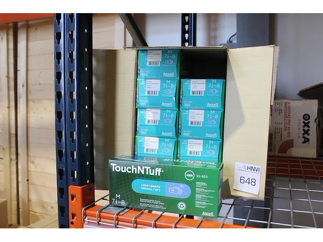1000 latex handschoenen ansell m 7,5-8 300mm. - afbeelding 1 van  2