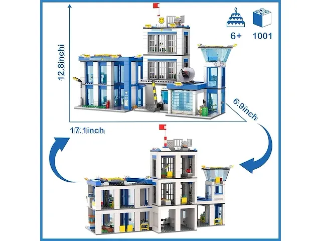 1001pcs stad politiebureau (in opbergbox) - afbeelding 4 van  4