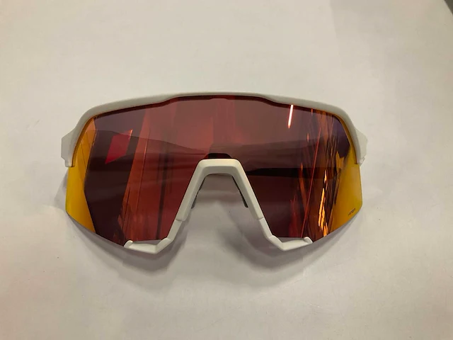 100percent s3-soft tact white-hiper red fietsbril - afbeelding 2 van  4