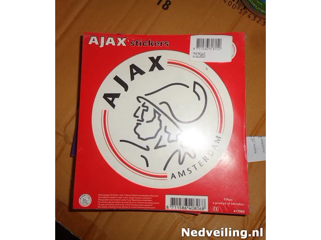 100x ajax stickers rond - afbeelding 1 van  3
