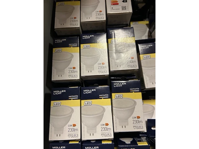100x led lamp 2,5w gu53 müller licht, warm wit - afbeelding 2 van  5
