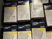 100x led lamp 2,5w gu53 müller licht, warm wit - afbeelding 2 van  5