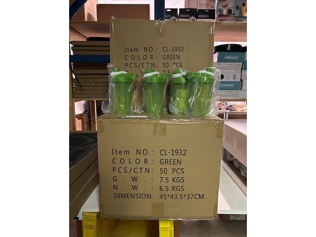 100x shakebeker groen - afbeelding 2 van  4