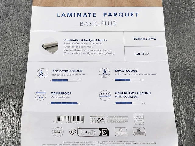 105 meter silver sound eliminator ondervloer - afbeelding 4 van  4