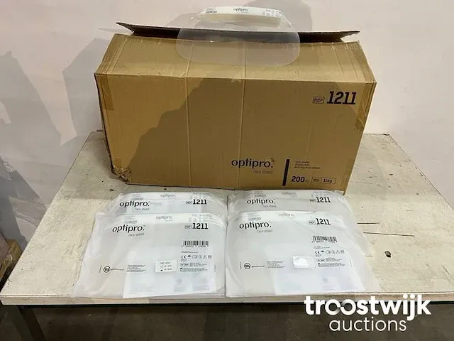 10800 optipro 1211 gelaatsbescherming / face shield's - afbeelding 5 van  7