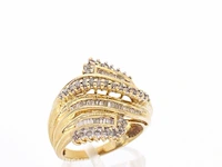 10k gouden ring met diamanten - afbeelding 5 van  10