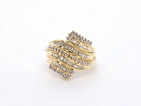 10k gouden ring met diamanten - afbeelding 7 van  10