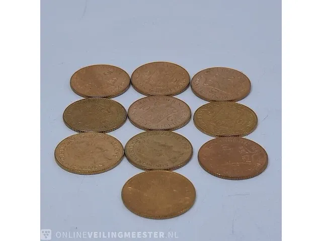 10x 10 gulden munt - afbeelding 1 van  3