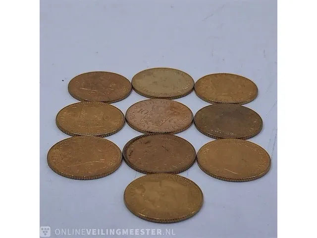 10x 10 gulden munt - afbeelding 1 van  4
