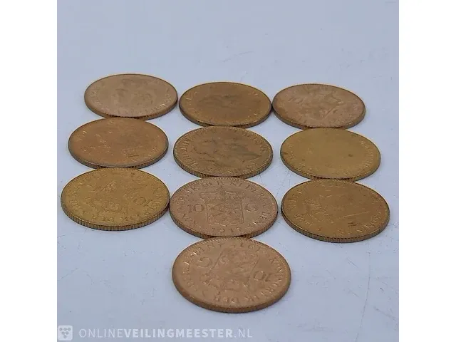 10x 10 gulden munt - afbeelding 1 van  4