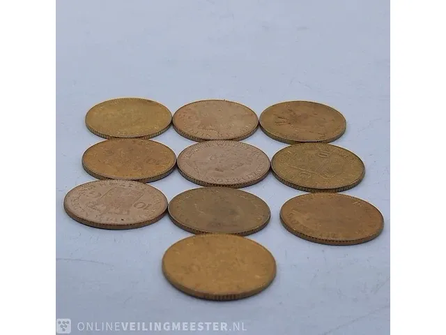 10x 10 gulden munt - afbeelding 1 van  4