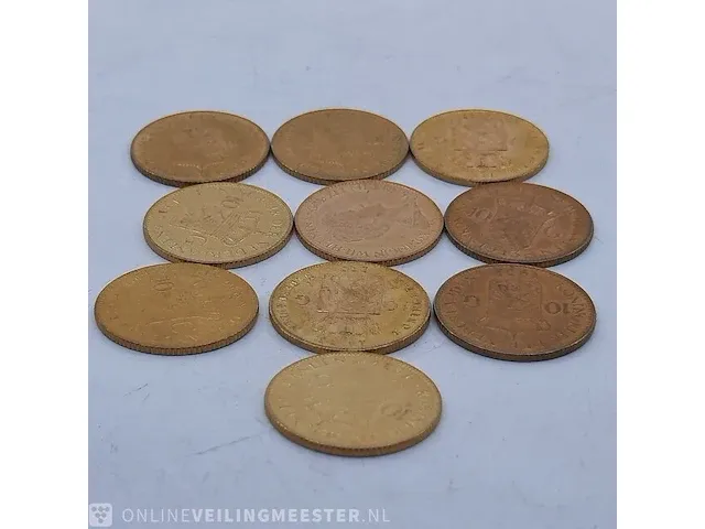 10x 10 gulden munt - afbeelding 1 van  4
