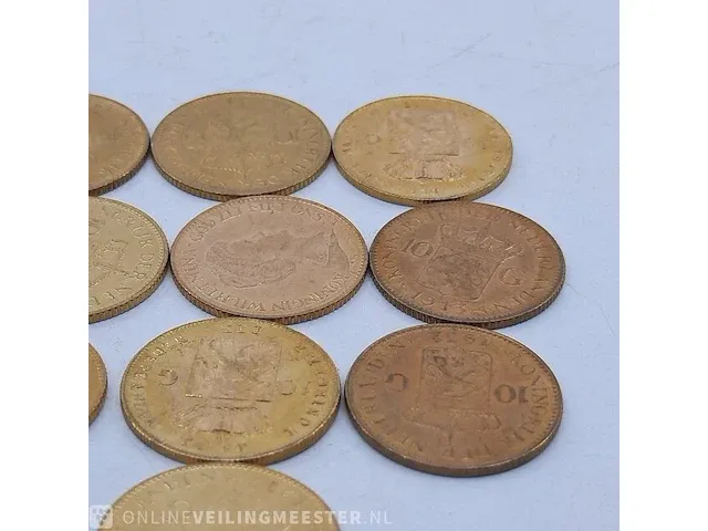 10x 10 gulden munt - afbeelding 3 van  4