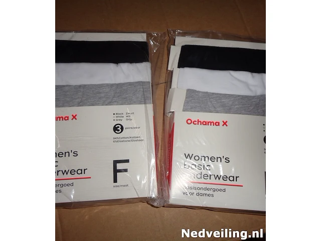 10x basis ondergoed voor dames 3 pack one size - afbeelding 1 van  3