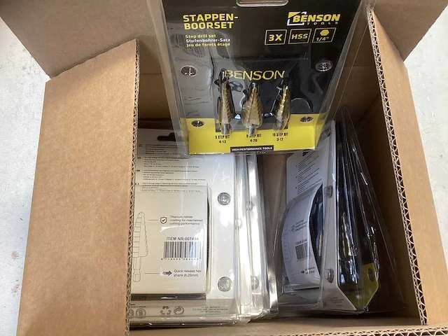 (10x) bensontools - stappenboorset - 3-delig - hss - afbeelding 3 van  3
