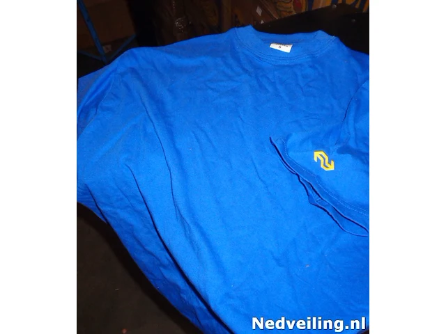 10x blauw t-shirt maat s - afbeelding 1 van  3