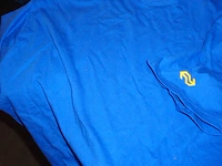 10x blauw t-shirt maat s - afbeelding 1 van  3