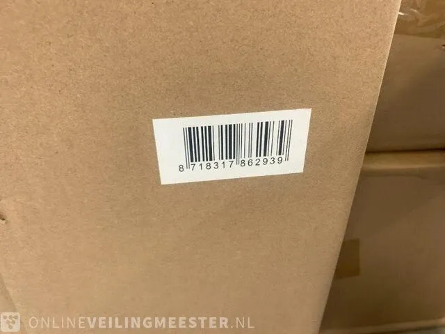 10x bloempot keramiek grijs - afbeelding 4 van  6