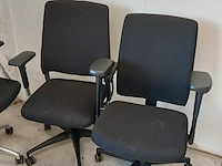10x bureaustoelen arabert en bnz, ergonomisch, zwart - afbeelding 2 van  10