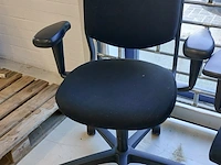 10x bureaustoelen arabert en bnz, ergonomisch, zwart - afbeelding 3 van  10