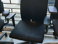 10x bureaustoelen arabert en bnz, ergonomisch, zwart - afbeelding 4 van  10